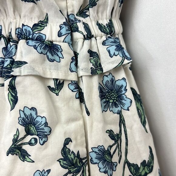 J. Crew Factory BY544 Tie front blue and white floral midi dress size 0 NWT - Picture 10 of 16